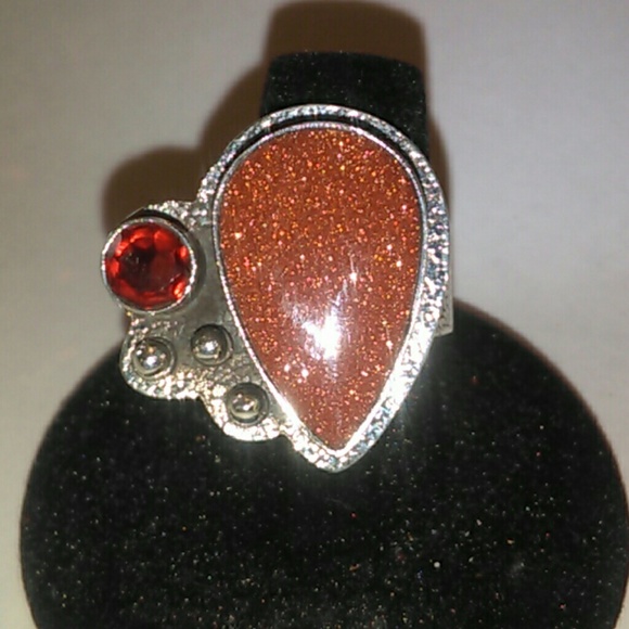 Jewelry - Red Sunstone /Garnet Ring